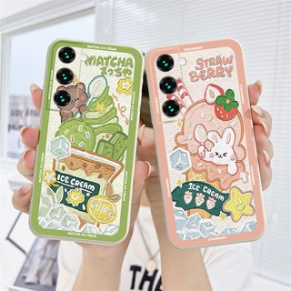 เคสซิลโคน TPU Samsung A52 A32 A72 A12 A20S A02S A50 A10S J7 Prime A51 A52S J2 Prime A10 A125 A30 A50S A30S A20 M40S M10 M10S A205 M02S A025 F02S A305 M12 F12 Soft Case Matcha Ice Cream Pattern