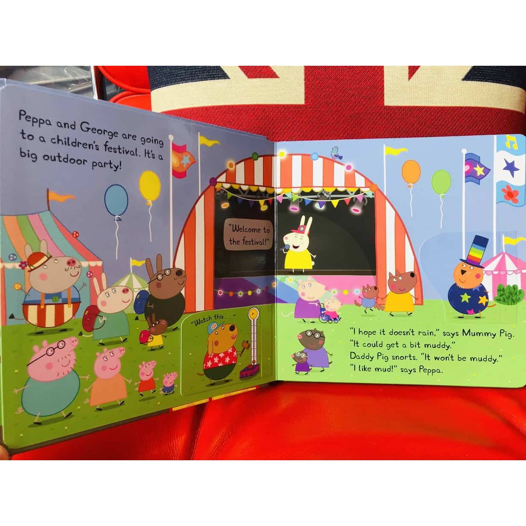 หนังสือนิทานภาษาอังกฤษ-peppa-pig-peppas-muddy-festival-a-lift-the-flap-book