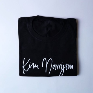 Tee เสื้อยืดสีขาวผู้ชาย คิม นัมจุน RM บางตัน Kpop เสื้อยืดเสื้อยืดคําสั่งผู้ชายผู้หญิงปรับแต่ง b?p