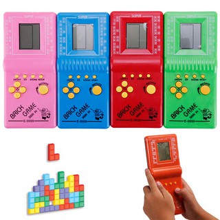 ราคาและรีวิวเกม LCD คลาสสิกวินเทจ Tetris Brick Handheld Arcade Pocket Toys