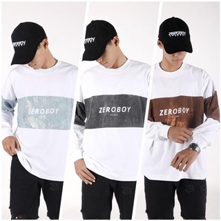 ZEROBOY SWEATER  “TIE DYE” เสื้อสเวตเตอร์ทรงโอเวอร์ไซด์ รุ่นตัดต่อ ผลิตจากเนื้อผ้า Cotton  100%