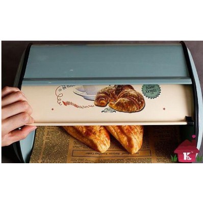 กล่องเก็บขนมปังสไตล์วินเทจยุโรป-กล่องเก็บอาหารว่าง-กันมด-กันฝุ่น-พร้อมส่ง