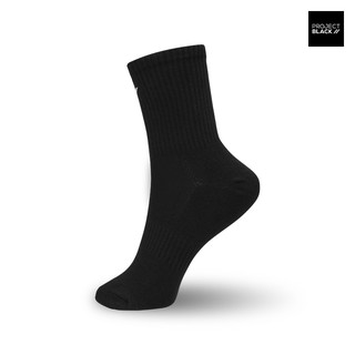 ภาพขนาดย่อของภาพหน้าปกสินค้าProject Black โปรเจกต์ แบล็ก Socks ถุงเท้า รุ่น Crew ถุงเท้าข้อยาว จากร้าน shopprojectblack บน Shopee