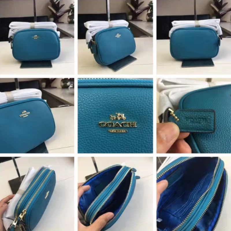 outlet-coach-แท้-65988-กระเป๋าสะพายข้างผู้หญิงมินิกระเป๋าสะพายกระเป๋ากล้องซิปคู่