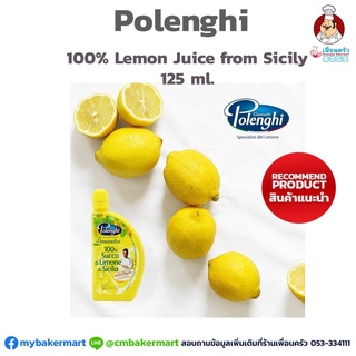 Polengi 100 % Lemon Juice from Sicily 125 ml. (05-7170)