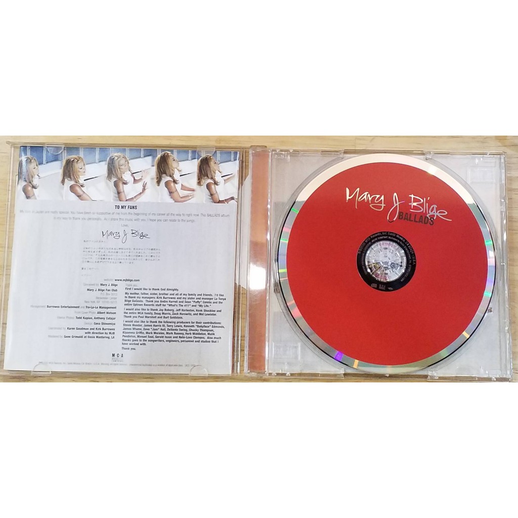 mary-j-blige-ballads-used-cd-cd-มือสอง