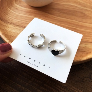 ภาพหน้าปกสินค้าแหวนไทเทเนียม 2 ชิ้น แหวนผู้หญิงทรงเรขาคณิต แฟชั่นแหวนเรียบง่าย เซต ซึ่งคุณอาจชอบราคาและรีวิวของสินค้านี้