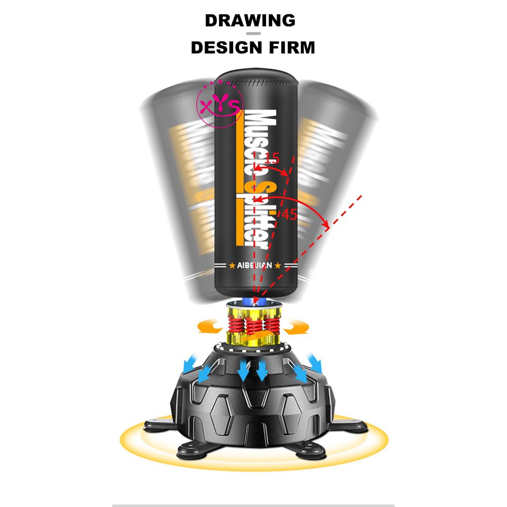 muscle-กระสอบทรายตั้งพื้น-เป้าชกมวยตั้งพื้น-กระสอบทราย-แบบตั้งพื้นกระสอบทรายตั้งพื้นฐานสปริง