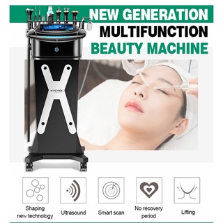 9 in 1 new multifunctional radio frequency ion skin comprehensive management instrument microdermabrasion, spa, oxygen j