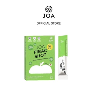 สินค้า JOA Fibac Shot อาหารเสริม ปรับสมดุลลำไส้ ช่วยระบบขับถ่าย Pre และ Probiotic ไฟเบอร์ (6 ซอง ต่อ 1 กล่อง)