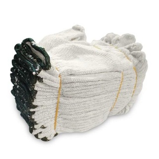 ภาพหน้าปกสินค้าถุงมือผ้าฝ้ายขาวขอบเขียว 5 ขีด 1มัด (1โหล) สินค้าพร้อมส่ง เก็บเงินปลายทาง ที่เกี่ยวข้อง