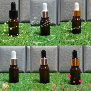 ขวดดรอปเปอร์สีชาขนาด 5ml 10ml 15ml 30ml แพ็คละ 10 ชิ้น