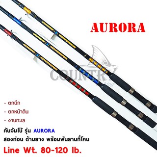 ภาพหน้าปกสินค้าJUMBO รุ่น AURORA คันสปินนิ่ง 2 ท่อน ขนาด 6-9 ฟุต Lure Wt. 80-120g. สินค้าขายดี ซึ่งคุณอาจชอบราคาและรีวิวของสินค้านี้