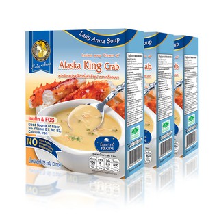 สินค้า เลดี้แอนนา ซุป รสปูอลาสก้า Lady Anna Alaska King Crab Soup (3 กล่อง)