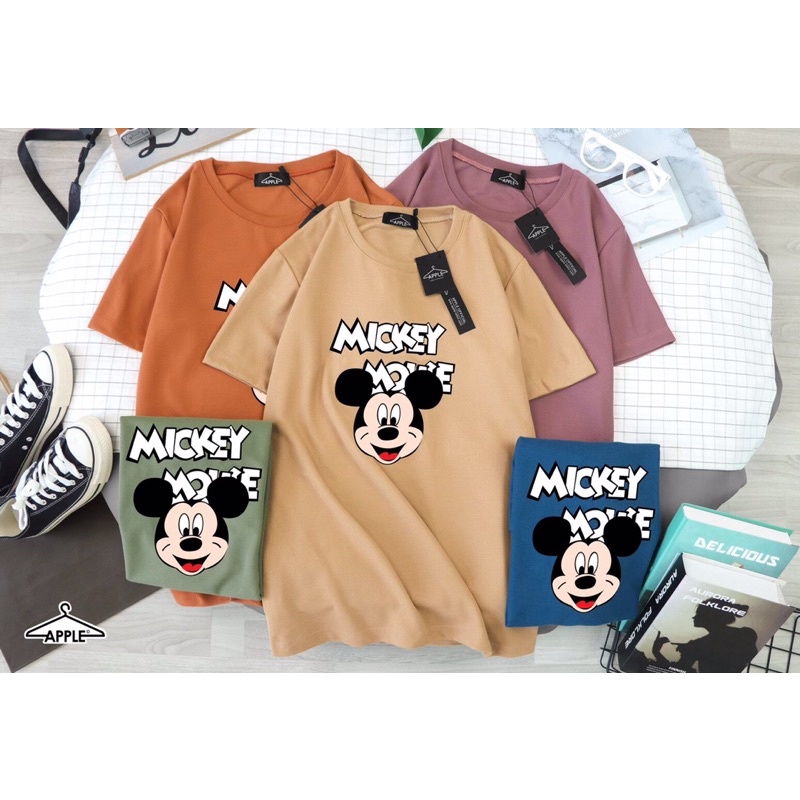 เสื้อสกรีน-mickey-mouse-ผ้าโปโล