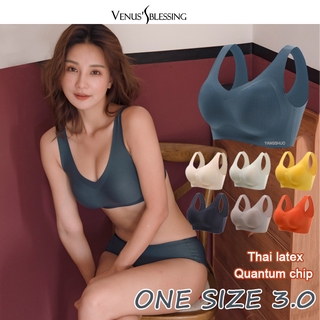 &lt;One Size3.0&gt; S ชุดชั้นใน ไร้รอยต่อ ไร้รอยต่อ กันกระแทก สีดํา เทคโนโลยีไทย + ชิปควอนตัม สไตล์สปอร์ต สําหรับผู้หญิง