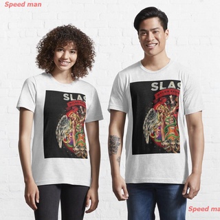 ราคาระเบิดSpeed man best trending logo slash band Essential T-Shirt guns n roses เสื้อยืด กันส์แอนด์โรสเซส เสื้อยืดลายก