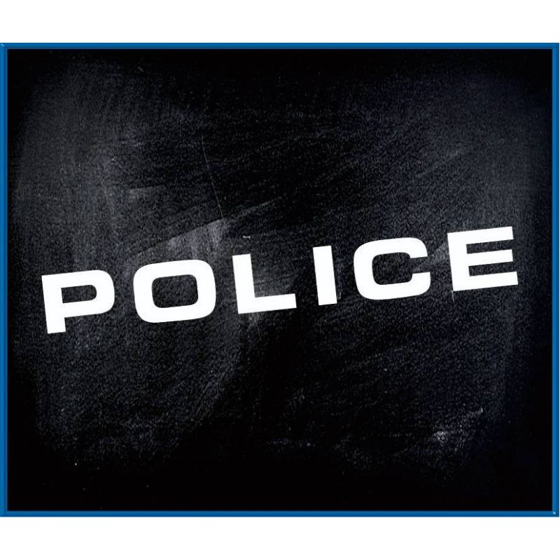 สติ๊กเกอร์แต่งรถ POLICE งานตัดไดรคัท | Shopee Thailand