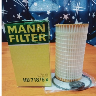 กรองน้ำมันเครื่องรถ Benz ยี่ห้อ Mannfilter รหัสสินค้าHU718/5X สำหรับรถเครื่องยนต์ M112,113,M272 / Body : C-KL C230, C280