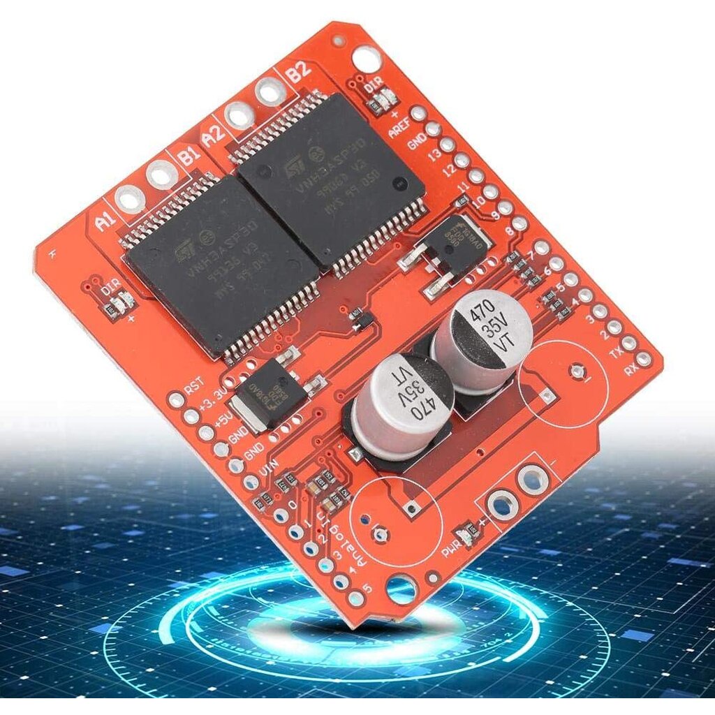 บอร์ดขับมอเตอร์ 30A Monster Moto Shield VNH2SP30 stepper motor driver ...