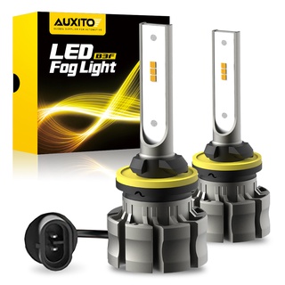 Auxito หลอดไฟตัดหมอก LED 880 ดวง 6000LM 6500K ความสว่าง 300% 885 893 899 CSP สีขาว แบบเปลี่ยน สําหรับรถยนต์ 2 ชิ้น