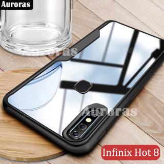 For Infinix Hot 8 Case Transparent Cover Airbag Full Protection Soft Phone Armor Casing Hot8
