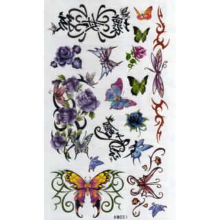 Tattoo Fashion ลาย​ ผีเสื้อ​ Butterfly