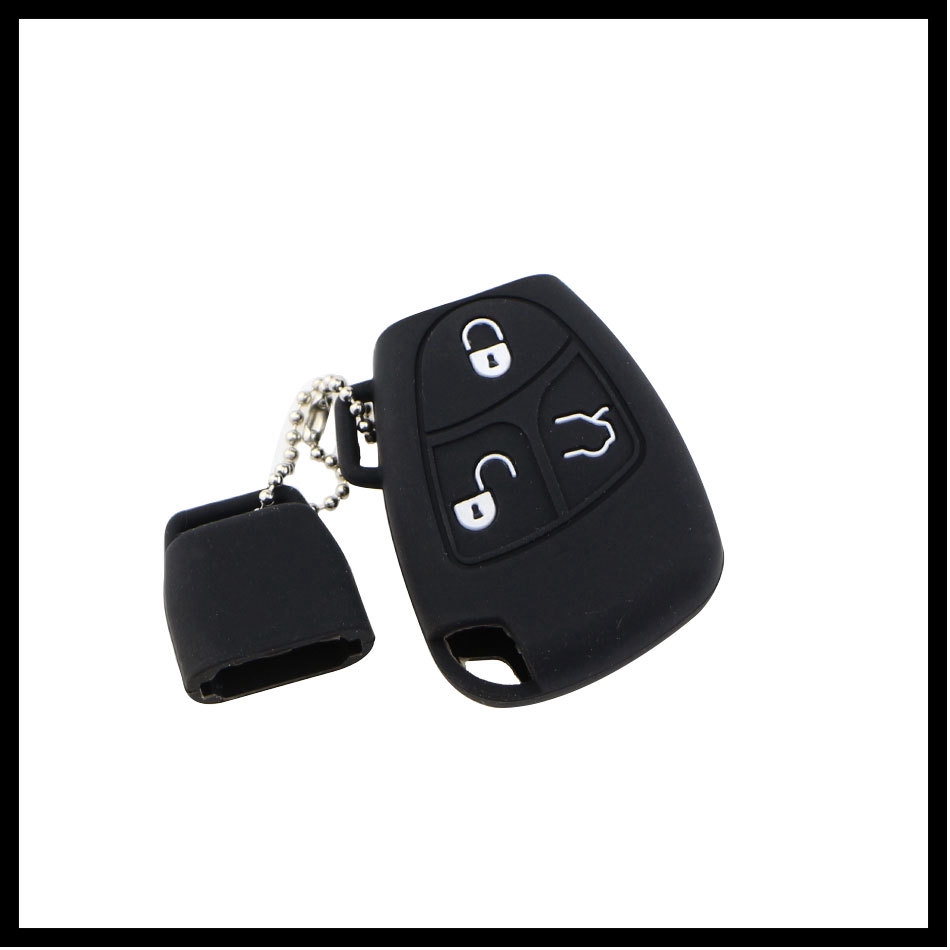 เคสกุญแจรีโมตรถยนต์-ซิลิโคน-สําหรับ-mercedes-benz-w203-w210-w211-amg-w204-c-e-s-cls-clk-cla-slk-classe-smart-keychain