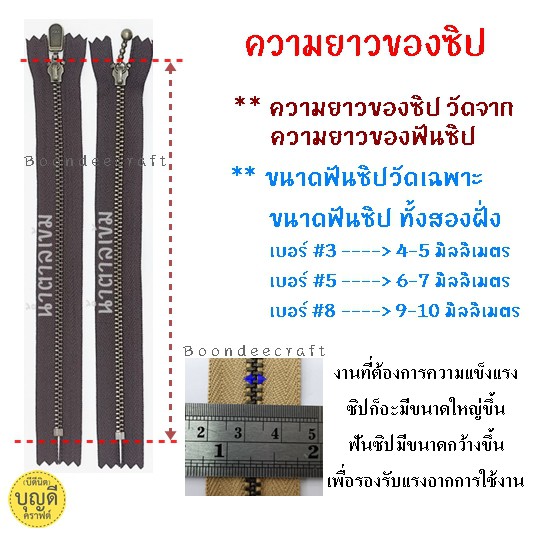 ซิป-ykk-ยาว20นิ้ว-ซิปญี่ปุ่น-ฟันโลหะเบอร์3-ปิดท้าย-ซิปกระเป๋า-ฟันซิปสีทองเหลืองรมดำ-1เส้น