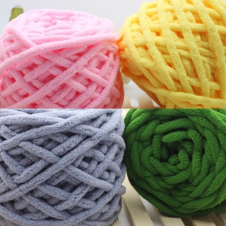 [พร้อมส่ง] เส้นด้ายไหมพรม แบบหนานุ่ม สําหรับถักผ้าห่ม หมวก ผ้าพันคอ [จัดส่งรวดเร็ว]