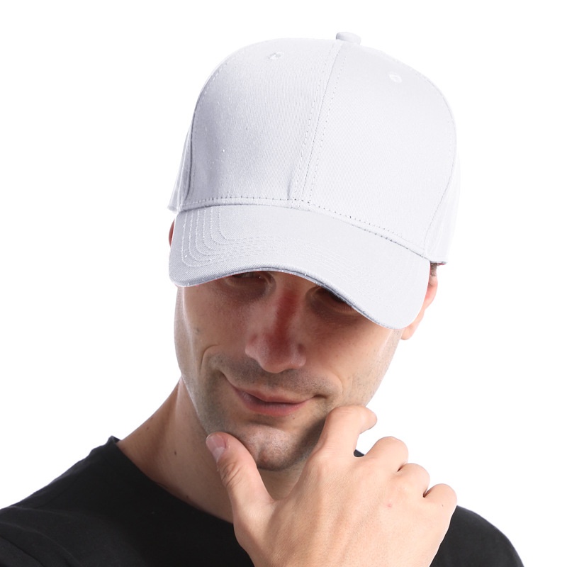 baseball-cap-men-spring-and-summer-cotton-oversized-big-size-60-65-cm-plain-women-sunshade-caps