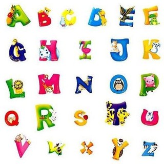 BABYGARDEN สติ๊กเกอร์ลายตัวอักษร A-Z สำหรับติดตกแต่งผนังห้องเด็ก