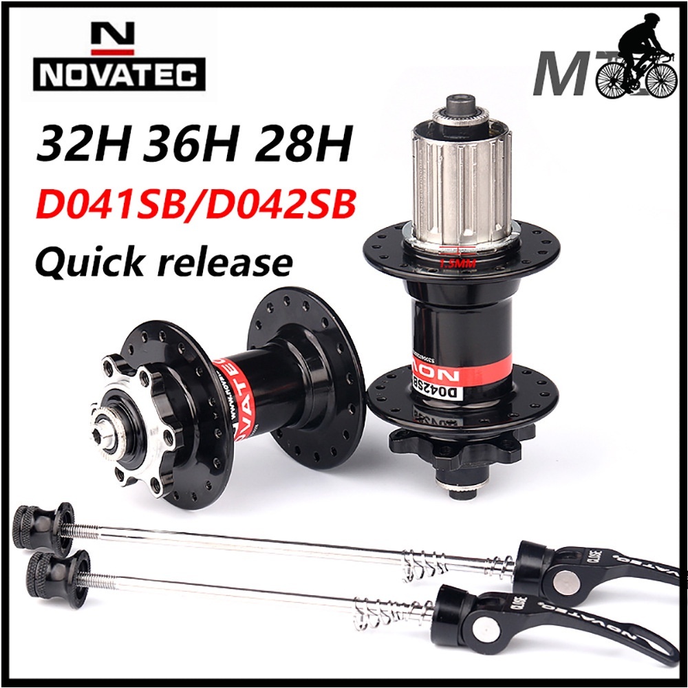 novatec-ดุมล้อจักรยาน-d041sb-d042sb-ดุมดิสก์เบรก-ดุมแบริ่ง-28-32-36-หลุม-อลูมิเนียมอัลลอยด์