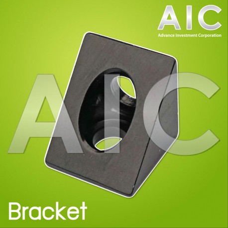 triangle-bracket-20mm-ดำ-เงิน-แพ็ค-4-ชิ้น-aic-ผู้นำด้านอุปกรณ์ทางวิศวกรรม