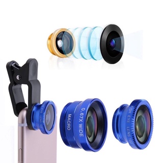 ภาพขนาดย่อของภาพหน้าปกสินค้าjj333shop เลนส์กล้อง 3 in 1 Fish Eye + Wide Angle + Macro เลนส์สำหรับมือถือ เลนส์มุมกว้าง 180 องศา สินค้าพร้อมส่ง จากร้าน jj333shop บน Shopee ภาพที่ 6