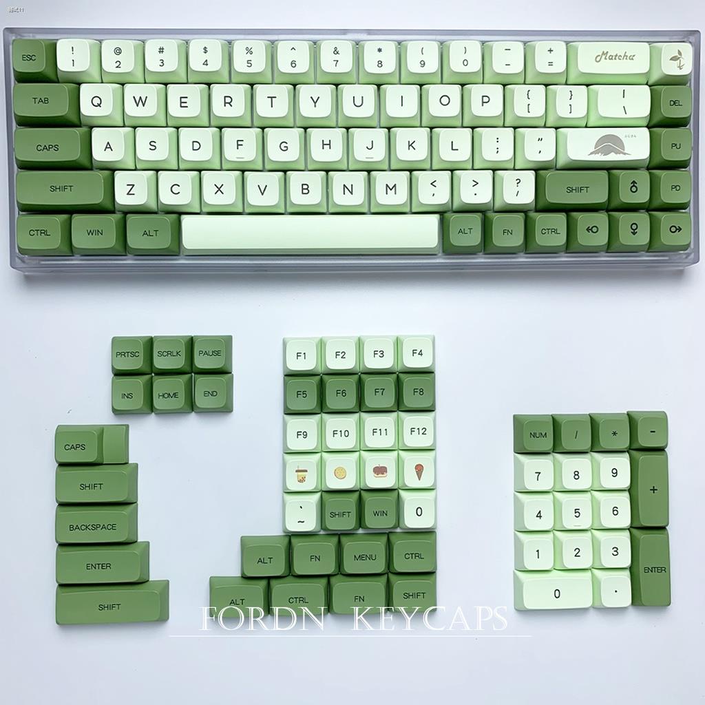 In Stock matcha green tea keycaps XDA profile PBT keycap DyeSub