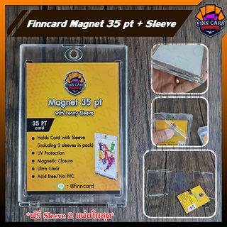 Finncard Magnet 35pt with sleeve แมคเนต รุ่นใส่การ์ดพร้อมสลีฟ(มีSleeveแถมให้ในชุด จำนวน2แผ่น) MN
