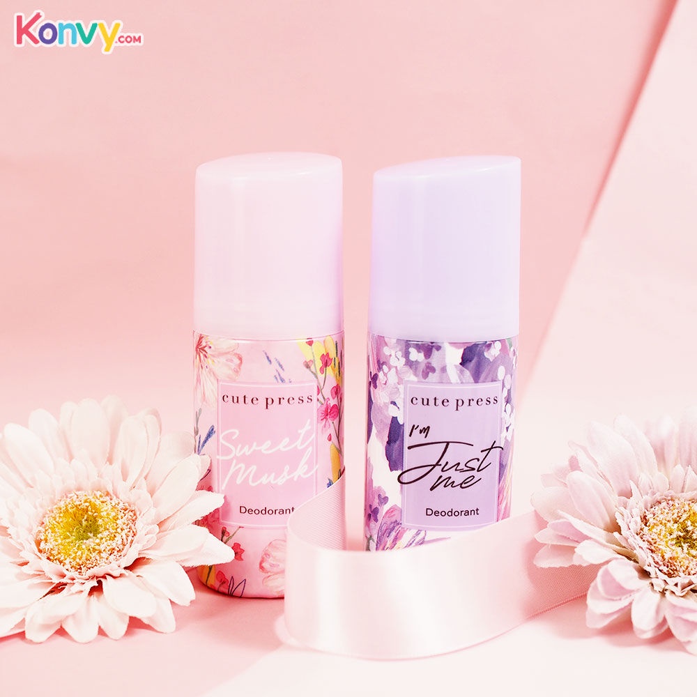 Cute Press Deodorant คิวท์เพรส ผลิตภัณฑ์ระงับกลิ่นกาย 60ml (Juliet Rose ...