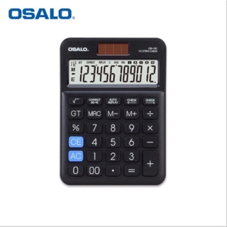 พร้อมส่ง เครื่องคิดเลข OSALO OS-12C 12หลัก ใช้พลังงานแสงอาทิตย์