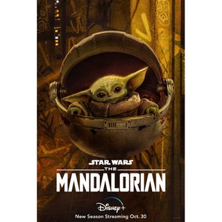 Poster Baby Yoda star wars Mandalorian2  โปสเตอร์ สตาร์ วอร์ส (เบบี้โยดา)