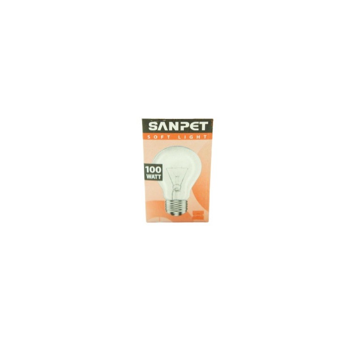 หลอดไฟ SANPET 100W หลอดใส | Shopee Thailand