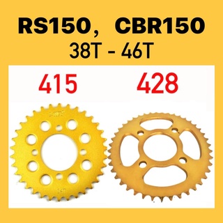 สป็อคเก็ตซ็อกเก็ต ด้านหลัง สําหรับ HONDA RS150 (ST) // 428 415 CG125 RS150R RS150 CBR150 BELAKANG 38T 39T - 46T