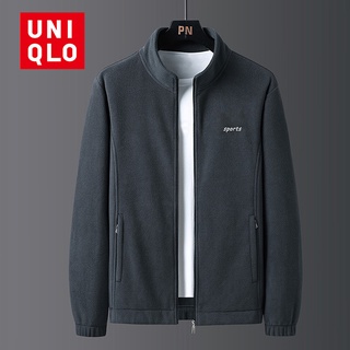 Uniqlo เสื้อแจ็กเก็ตกีฬา ผ้าฟลีซ ระบายอากาศ แห้งเร็ว กันความร้อน ทนต่อการเสียดสี 2022