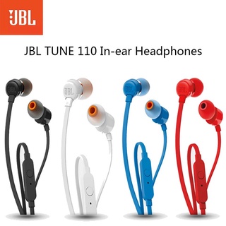 Original JBLหูฟังJBL T110/C100SI 3.5mm Wired Earphones Stereo Music Deep Bass Earbuds Headset Sports Earphone In-line