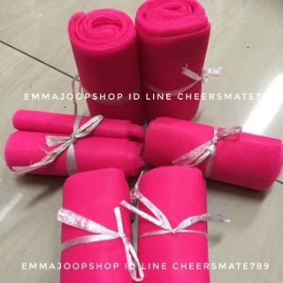 ผ้าแพรเยื่อไม้ สีชมพู 1 ม้วน(10ผืน) ผ้าชมพู ผูกรถ งานแต่ง ผูกต้นไม้(มีสีแดง เหลือง เขียวด้วยค่ะสามารถบอกได้ค่ะ)