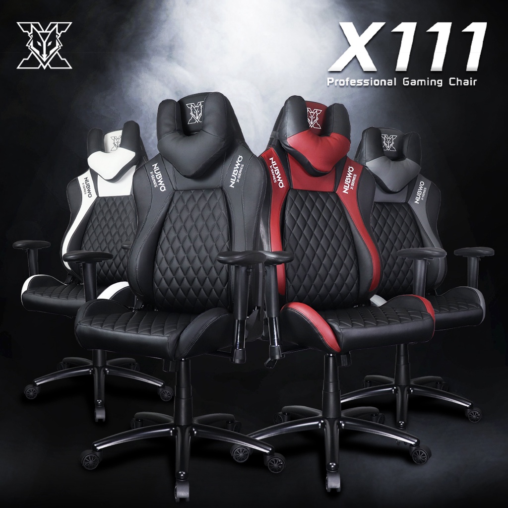 ภาพหน้าปกสินค้าNubwo gaming chair X111 เก้าอี้เกมมิ่ง ปรับเอนได้สูงสุด 160 องศา มีหลากหลายสี ของแท้รับประกัน 2 ปี จากร้าน nubwo_officialshop บน Shopee