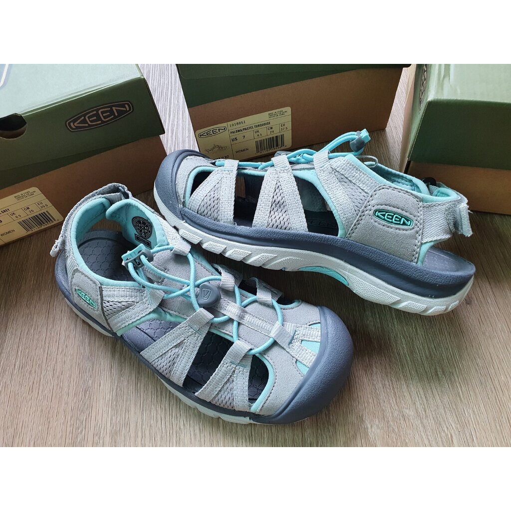 รองเท้าแตะรัดส้น-keen-venice-ii-h2-sandals-women-paloma-pastel-turquoise-รองเท้าเดินป่า-ของใหม่-ของแท้-พร้อมส่ง