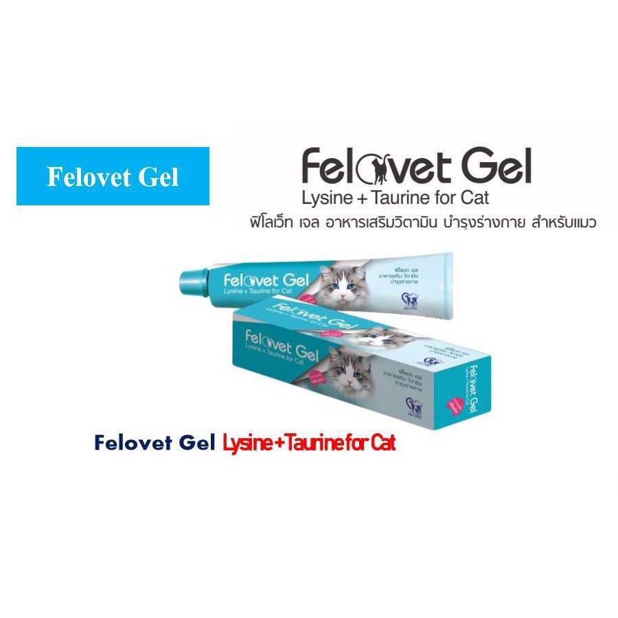 ภาพหน้าปกสินค้าFelovet gel ขนาด 50 กรัม (Exp.08/2024) อาหารเสริมวิตามินบำรุงร่างกาย สำหรับแมว จากร้าน n.cham24 บน Shopee