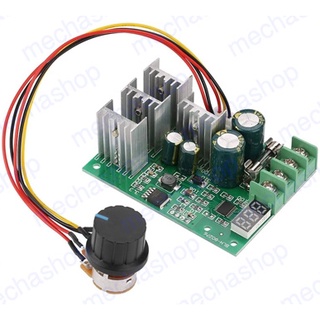 ดิมเมอร์ ควบคุมดีซีมอเตอร์ DC6-60V 30A Digital Display 0-100% Adjustable Drive Module PWM DC Motor