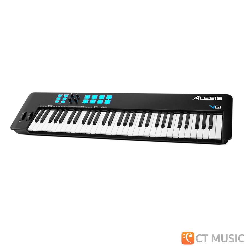 จัดส่งทุกวัน-alesis-v61-mkii-61-key-usb-midi-keyboard-controller-คีย์บอร์ดใบ้-midi-keyboard-controller